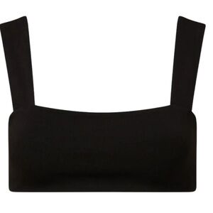 WE WORE WHAT Bandeau Bra Top |Black/ XL